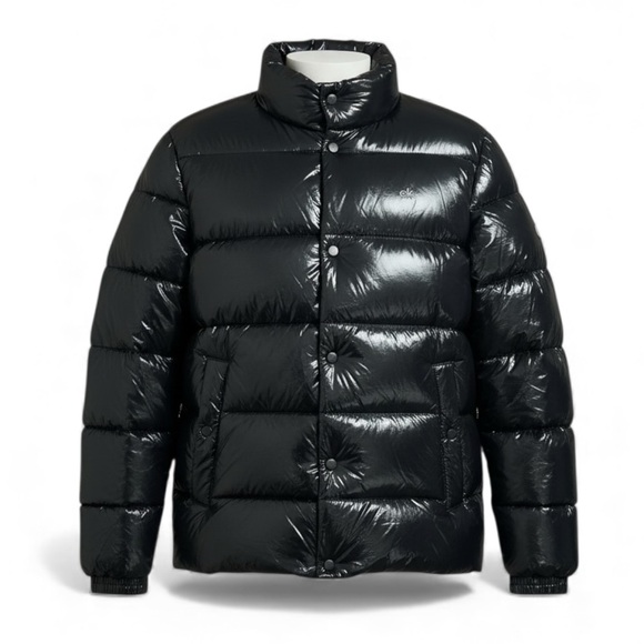 Calvin Klein Glossy Black Puffer Jacket